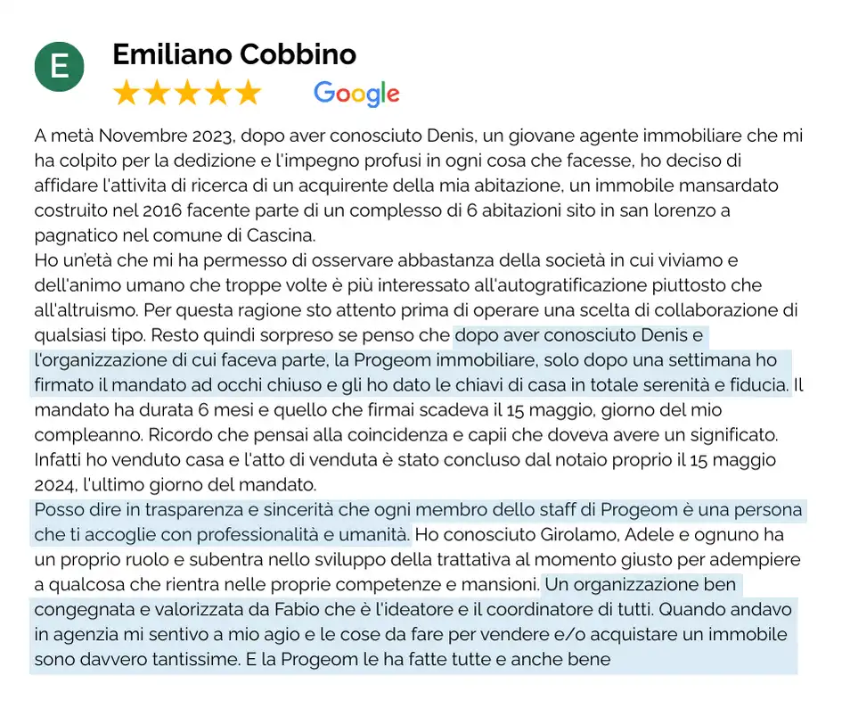 Recensione Progeom - Massimiliano